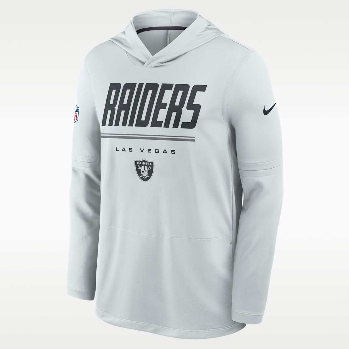 Las Vegas Raiders Sideline Men's Nike Dri-FIT NFL Long-Sleeve Hooded Top