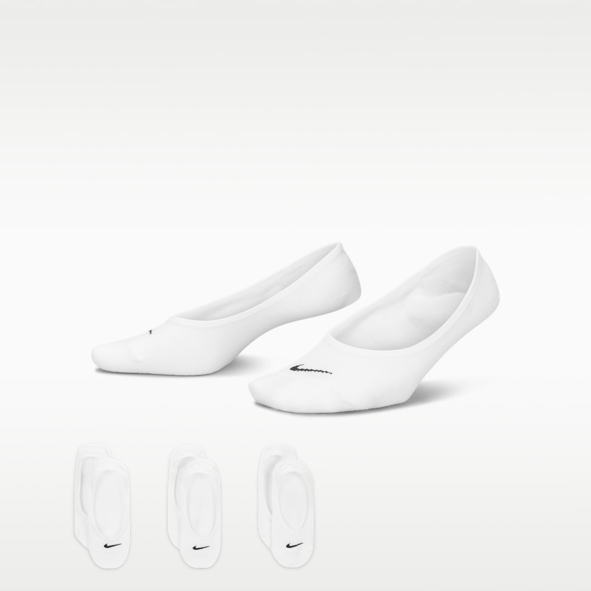 Nike Everyday Lightweight Trainings-Footie-Socken für Damen (3 Paar)