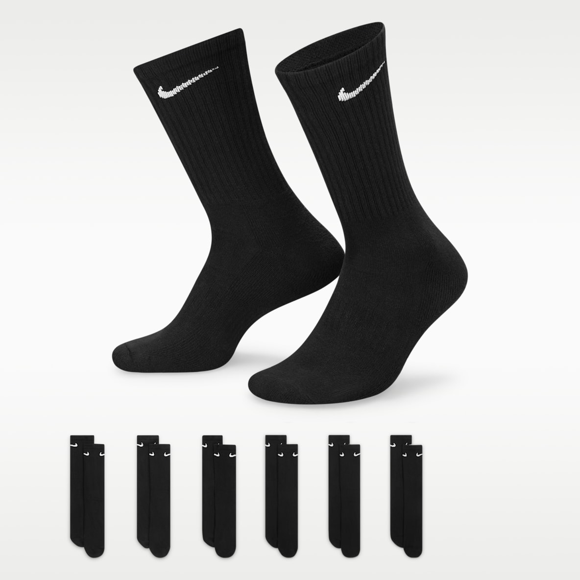 Nike Everyday Cushioned Training Crew Socks (6 Pairs)