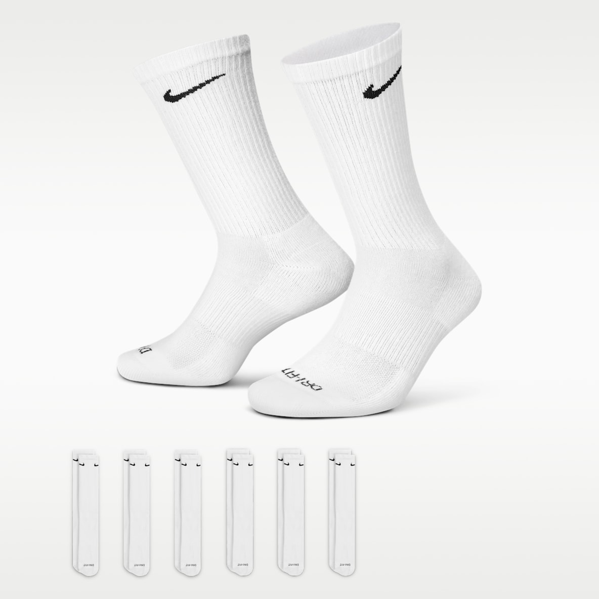 Nike Everyday Plus Cushioned Calcetas de entrenamiento (6 pares)
