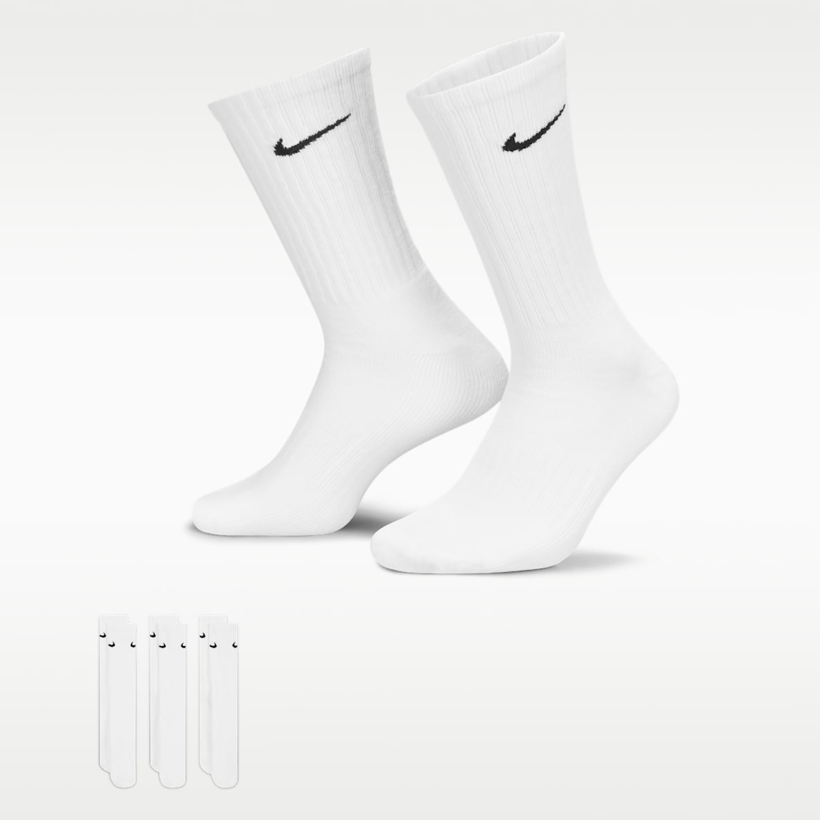 Nike Cushioned Meias de treino (3 pares)