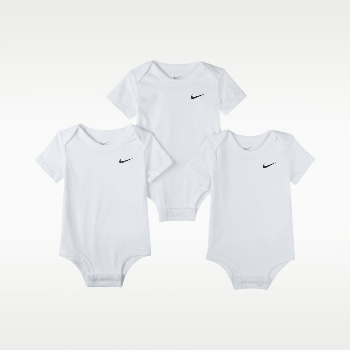 Nike Baby (0–9M) Swoosh Bodysuits (3-Pack)