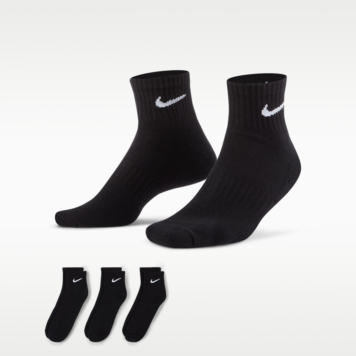 Nike Everyday Cushioned Trainings-Knöchelsocken (3 Paar)