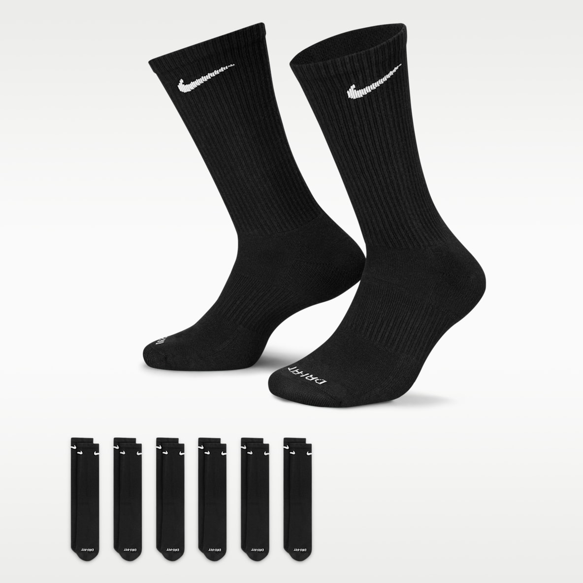 Nike Everyday Plus Cushioned Training Crew Socks (6 Pairs)