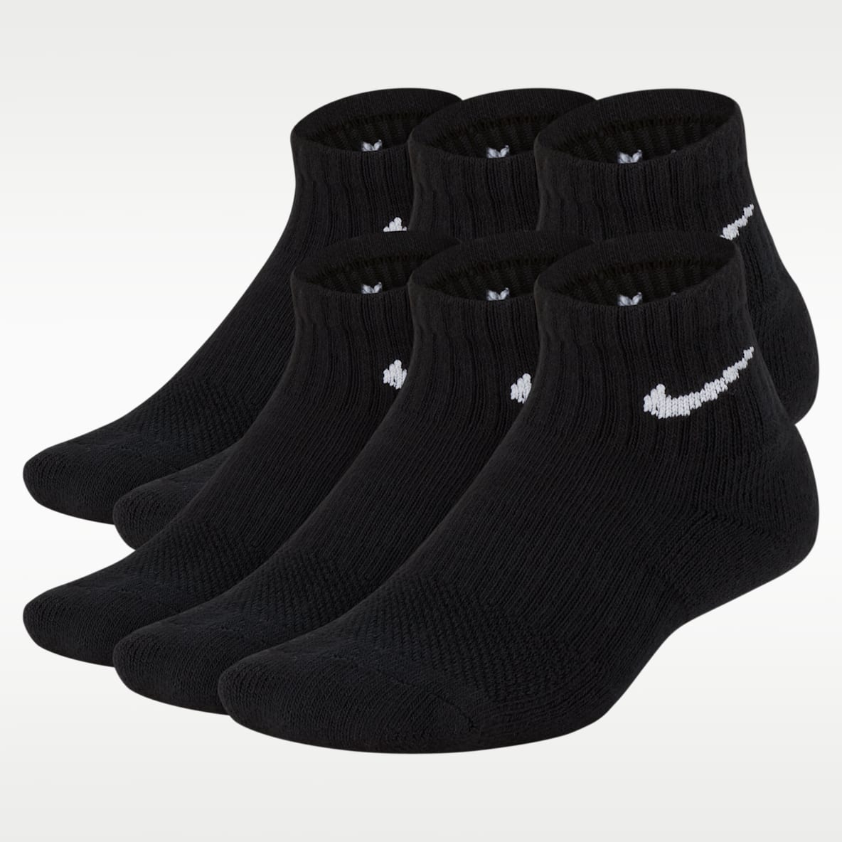 Nike Everyday Calcetines al tobillo acolchados para niños (6 pares)
