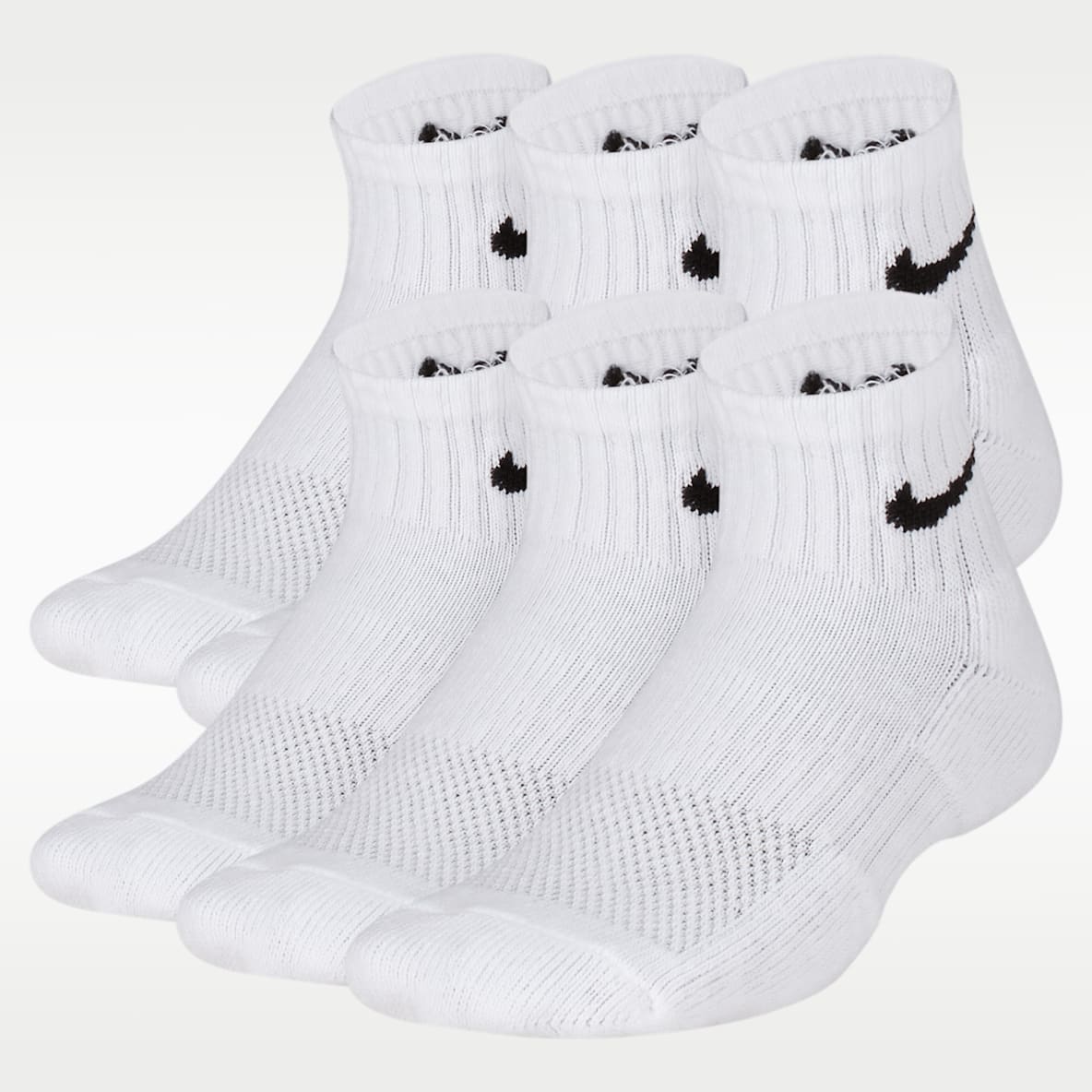 Nike Everyday Kids' Cushioned Ankle Socks (6 Pairs)
