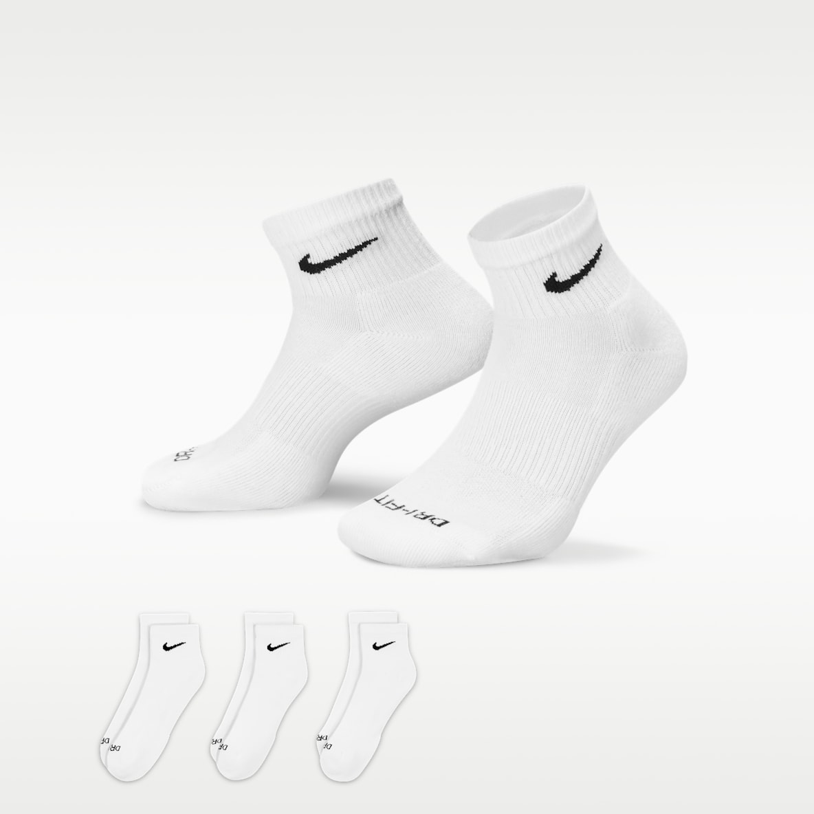 Nike Everyday Plus Cushioned Training Ankle Socks (3 Pairs)