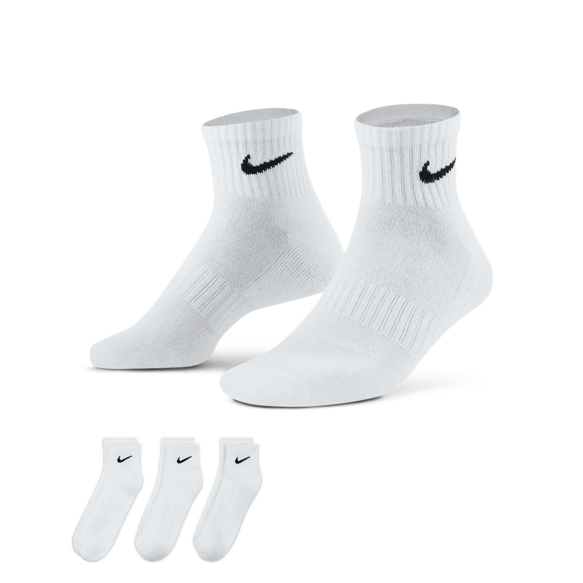 Nike Everyday Cushioned Nike Everyday Cushioned Kotníkové tréninkové ponožky (3 páry)