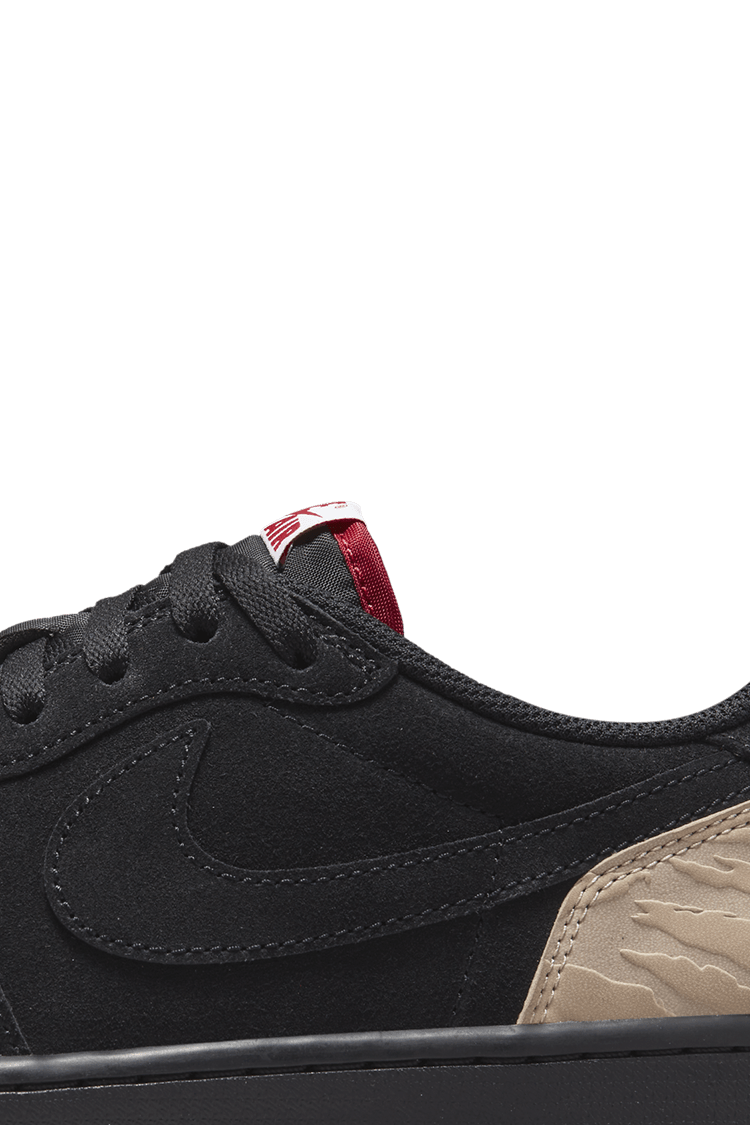Lanceringsdato for Air Jordan 1 Low x SoleFly "Black and Sport Red" (DN3400-001)