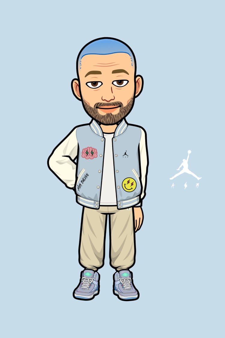 A Jordan x J Balvin a Bitmojihoz megjelenésének részletei.