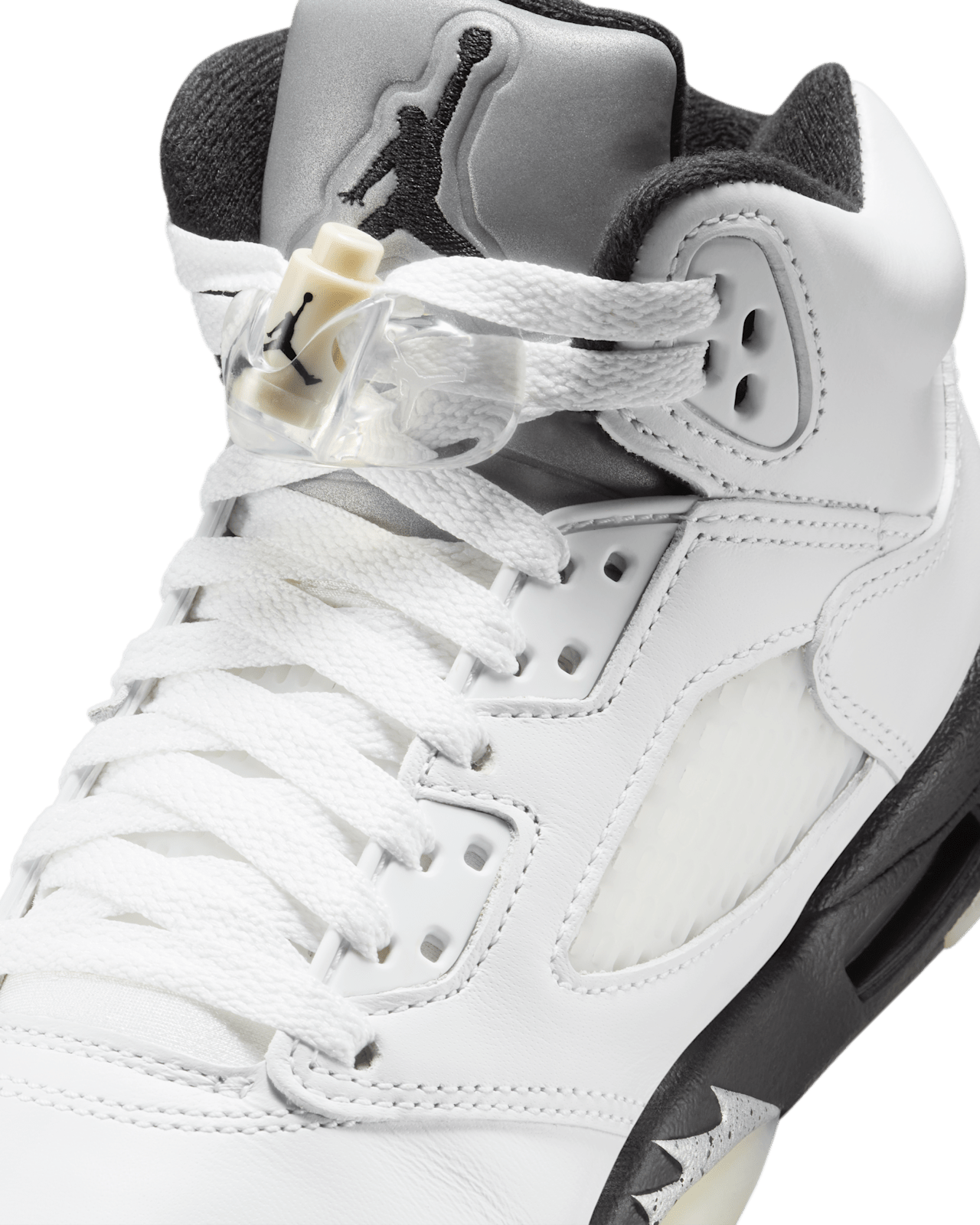 Big Kids' Air Jordan 5 Retro 'White and Black' (440888-110)