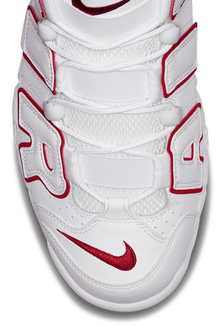 Air More Uptempo White and Varsity Red Release Date. Nike SNKRS