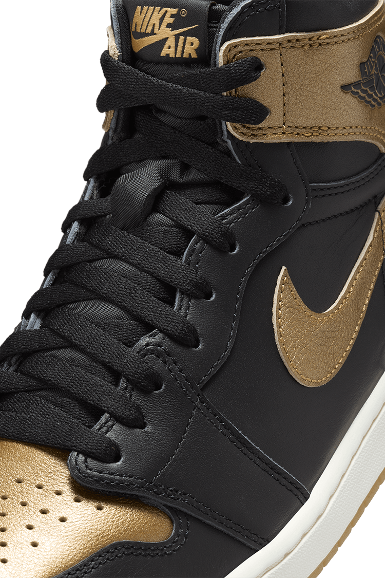 Gold and black nike high tops hotsell