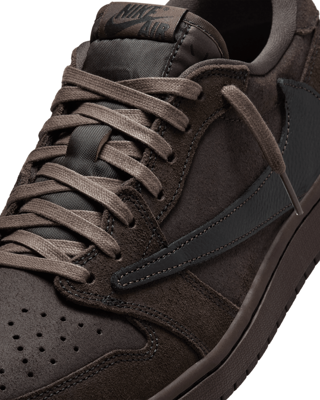 Lanseringsdato for Air Jordan 1 x Travis Scott «Velvet Brown and Dark Mocha» (DM7866-202)