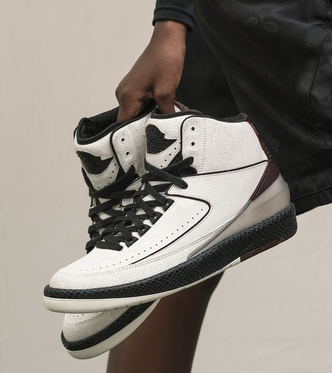 Air Jordan 2 x A Ma Maniere 'Sail and Burgundy' Launch Details. Nike SNKRS