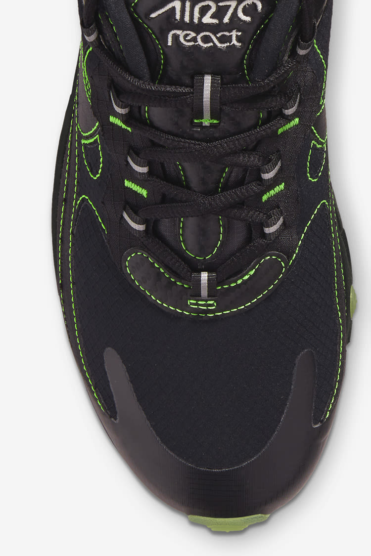 Air Max 270 React 'Black/Electric Green' Release Date