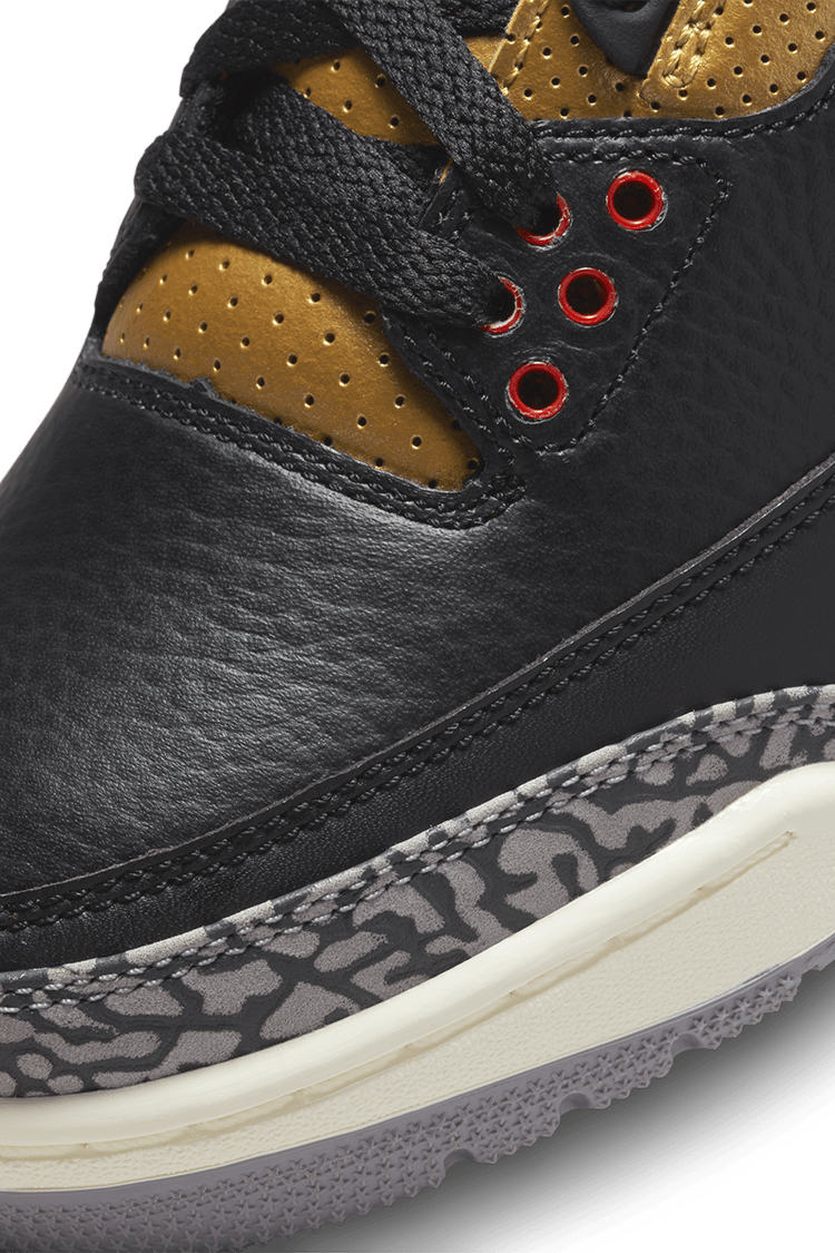 Fecha de lanzamiento del Air Jordan 3 "Black Gold" para mujer (CK9246-067)