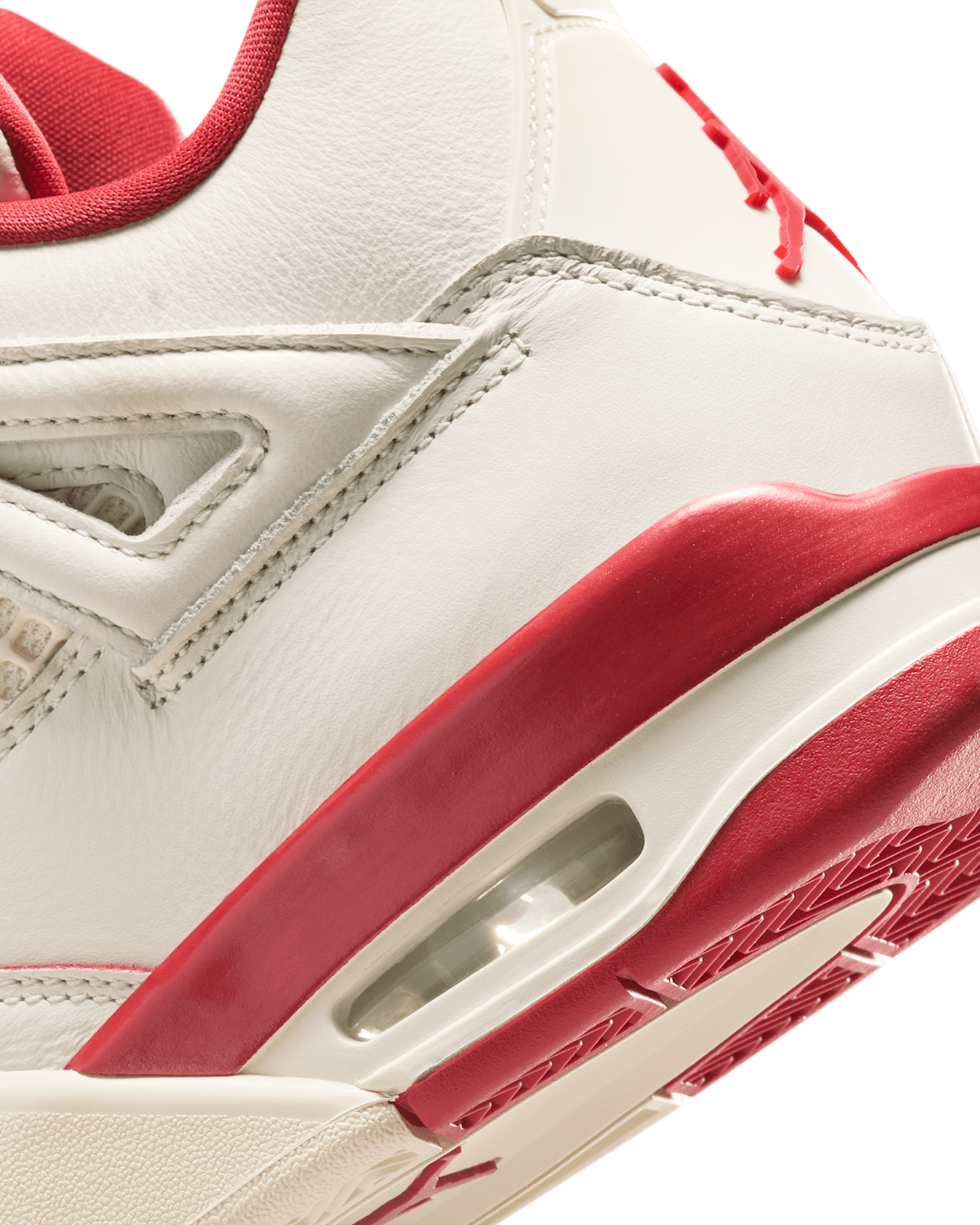 Women's Air Jordan 4 'Pale Ivory and Tough Red' (HV0823-108)