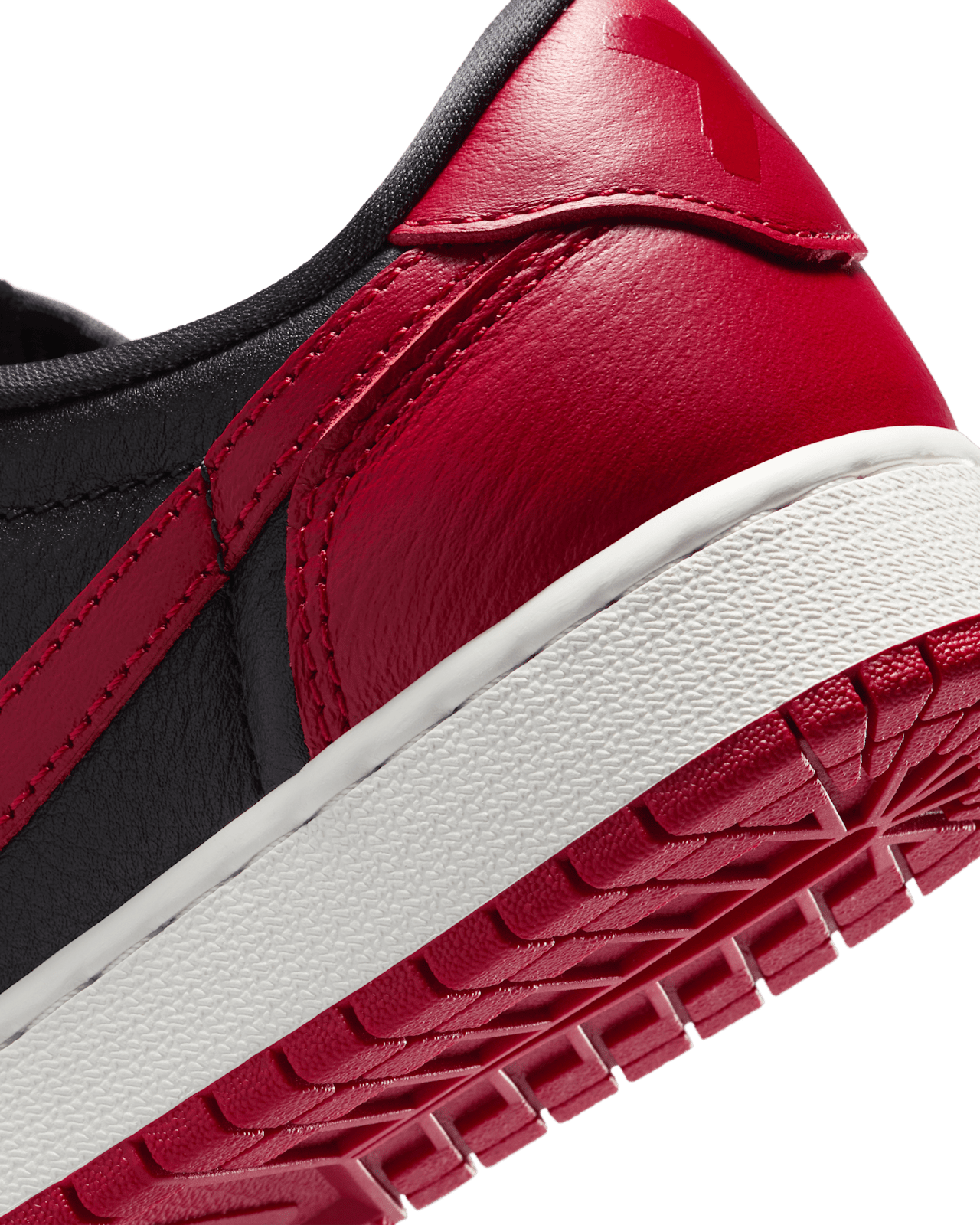 Big Kids' Air Jordan 1 Retro Low OG "Banned" 'Black and Varsity Red' Release Date