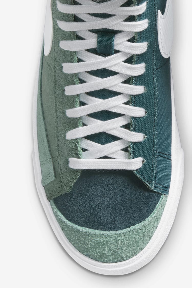 Nike blazer mid 77 green suede top
