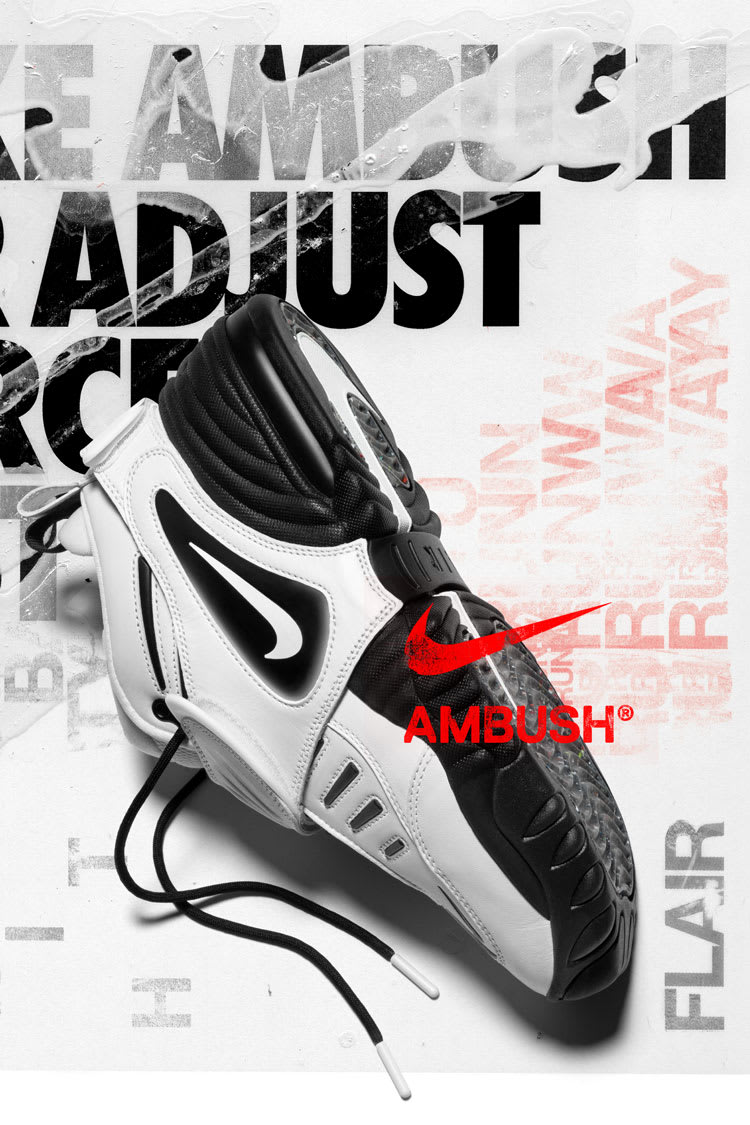 วันเปิดตัว Air Adjust Force x AMBUSH® "Summit White and Black" (DM8465-100)