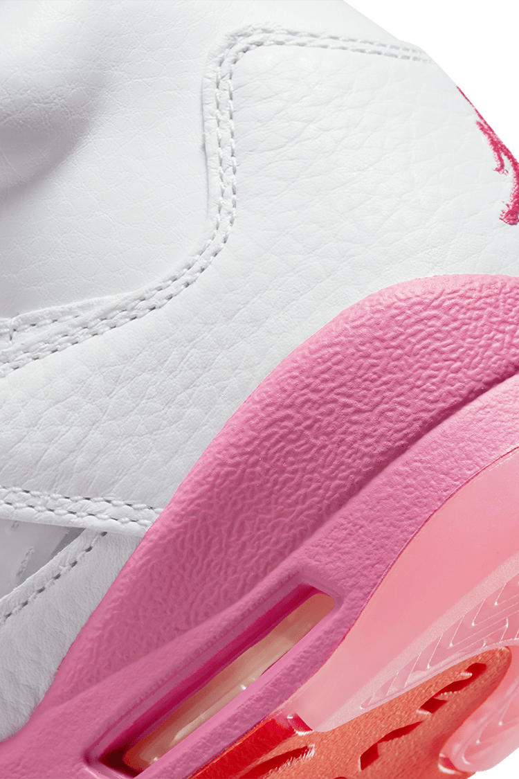 วันเปิดตัว Air Jordan 5 "Pinksicle and Safety Orange" เด็กโต (440892-168)
