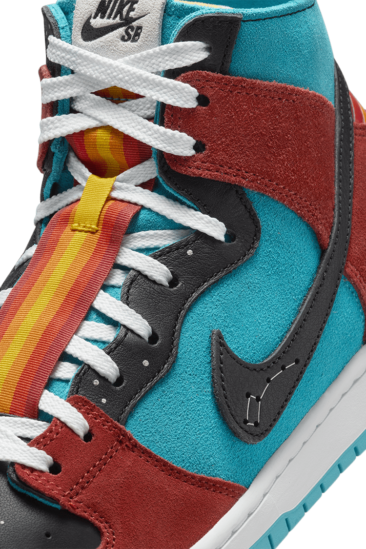 Data de llançament de les Nike SB Dunk Hi Decon x Di'Orr Greenwood "Turquoise Blue and Firewood Orange" (FQ1775-400)