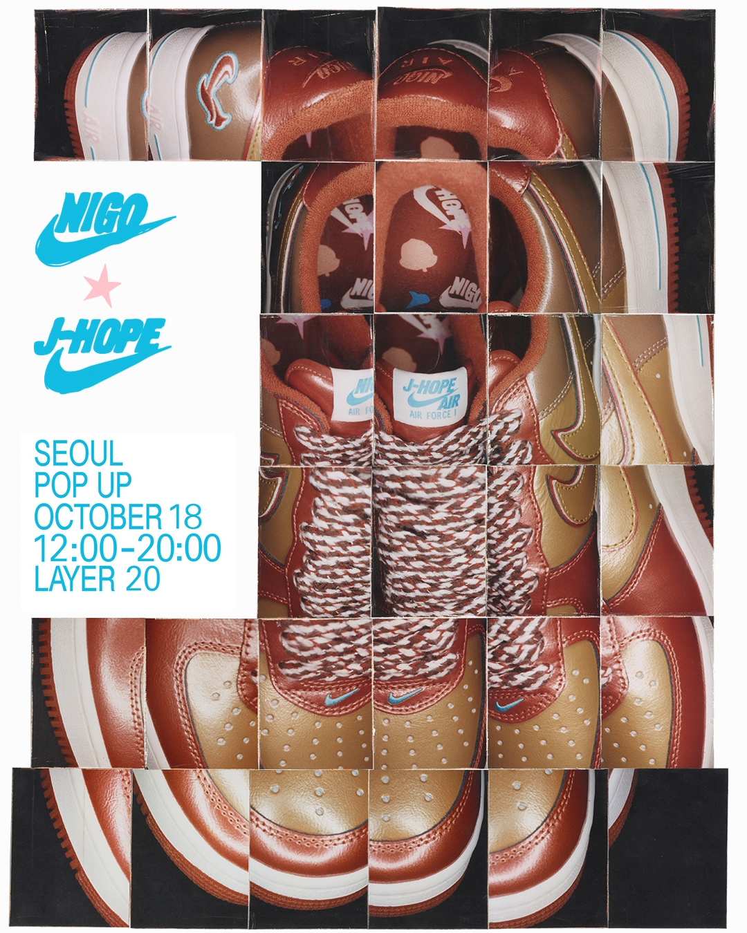 Nike Nigo x j-hope Air Force 1: Seoul Pop-Up