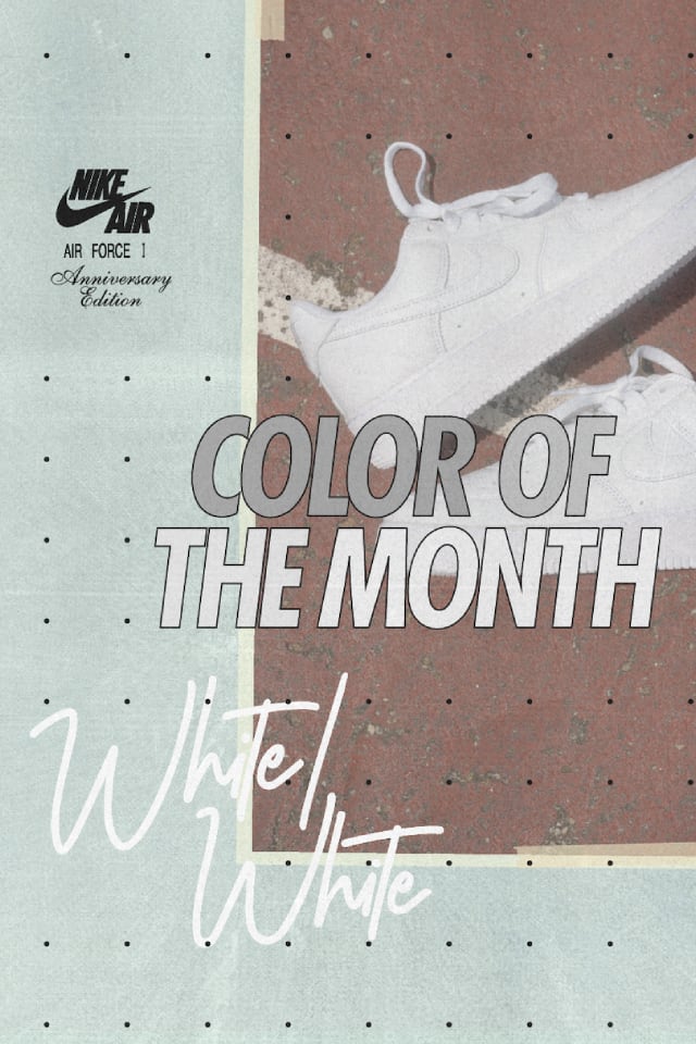Air Force 1 Color of the Month: White/White