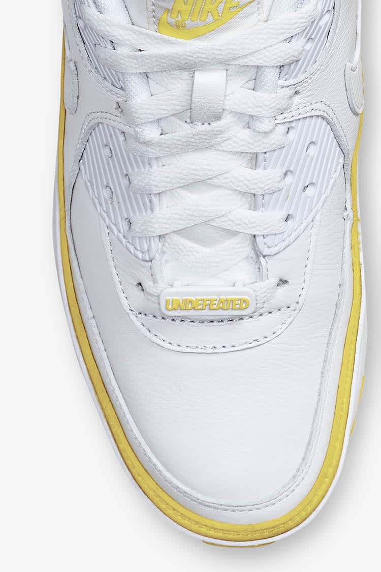 Air Max 90 x Undefeated 'White/Opti Yellow' Release Date