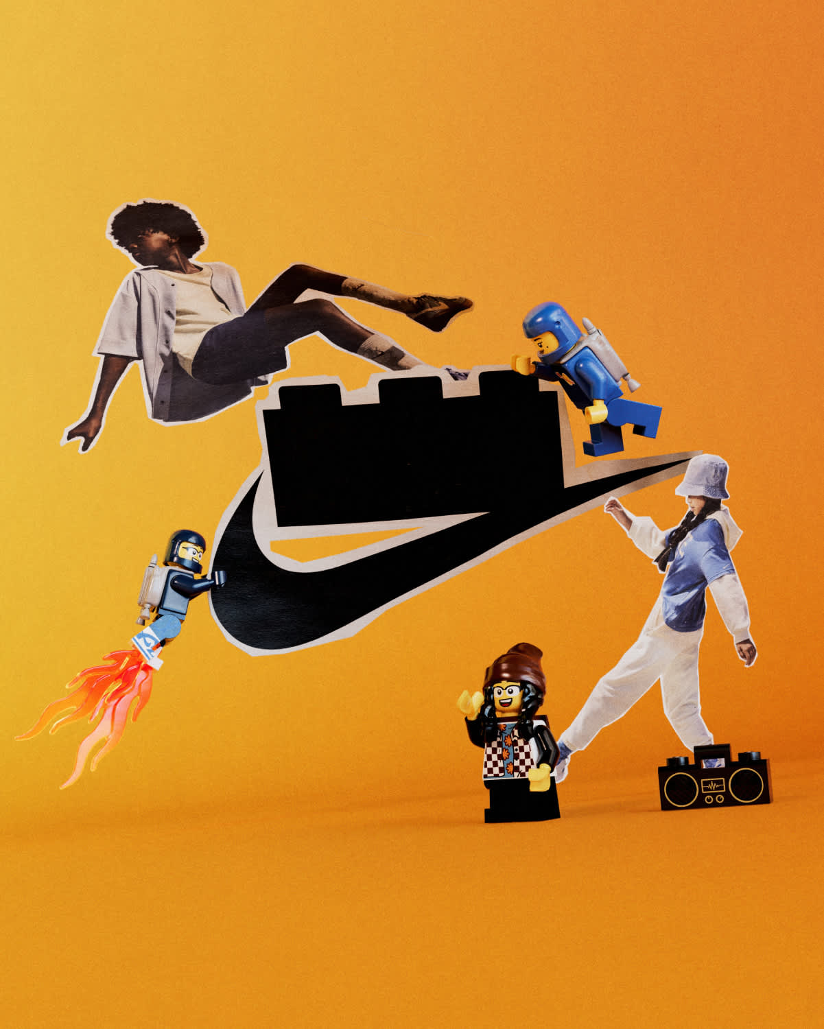 Nike x 樂高® 系列：就位、預備，盡情玩耍。