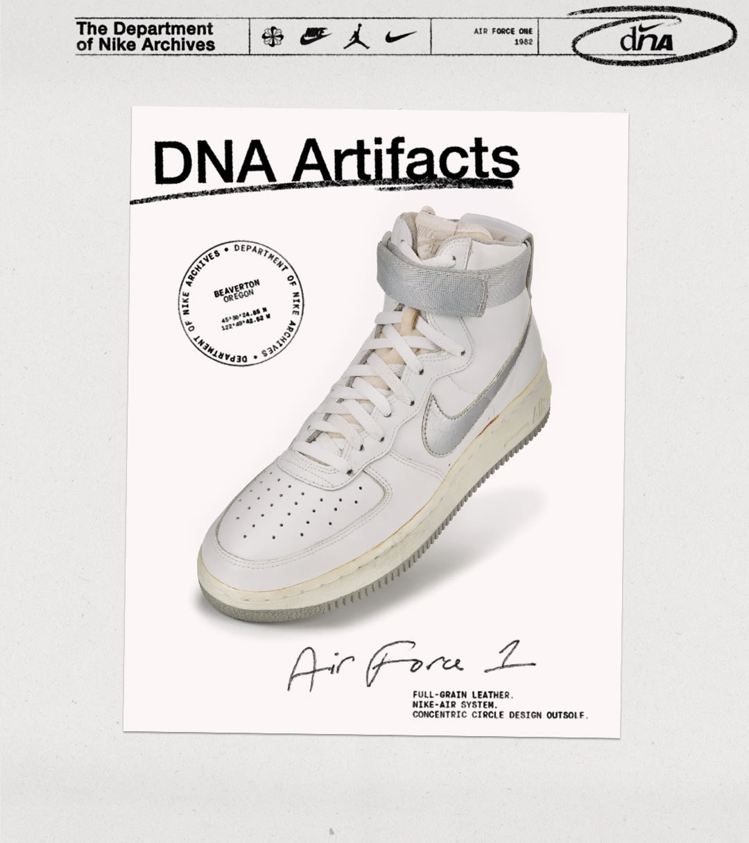 DNA Artifacts Air Force 1 Nike SNKRS