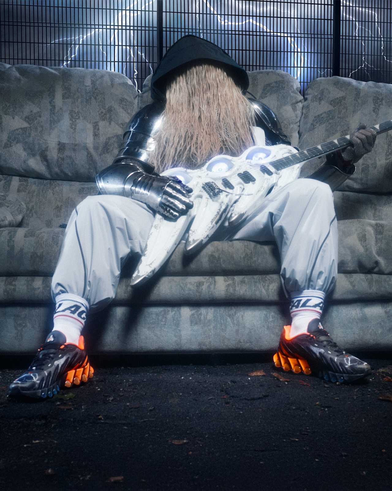 Releasedatum för Air Max Dn8 x Palace "Black and Safety Orange" (IB4181-001)