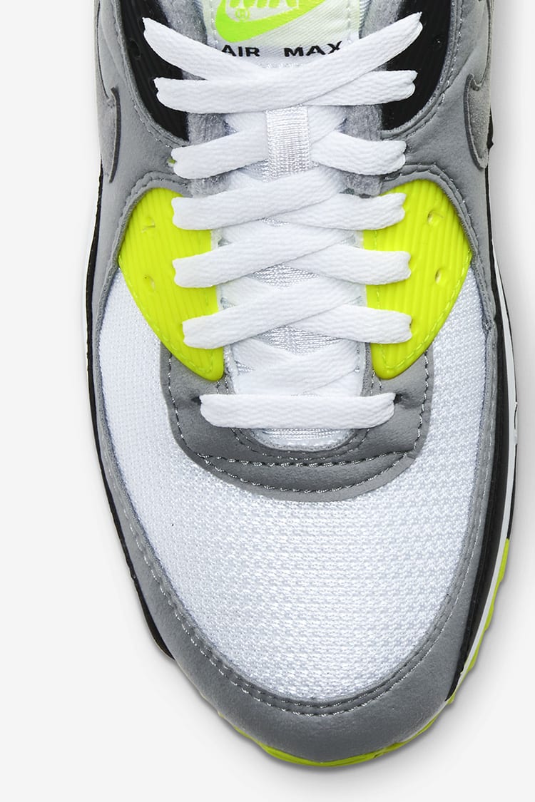 Nike air max 90 white/particle grey/volt/black best sale