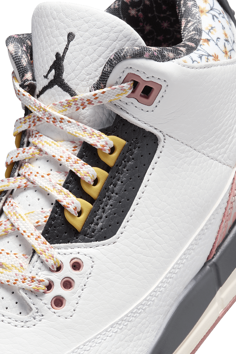 Fecha de lanzamiento del Air Jordan 3 "Vintage Floral" para niños grandes (441140-100)