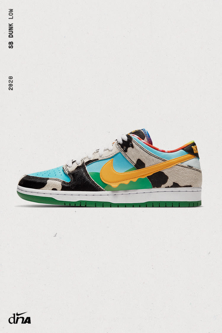 DNA Artifacts - SB Dunk Low x Ben & Jerry’s ‘Chunky Dunky’. Nike SNKRS