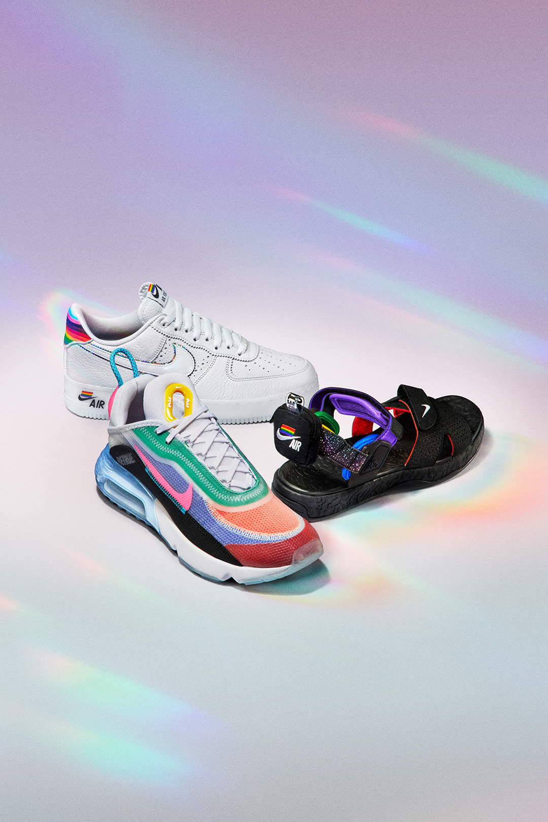 Nike rainbow shoes best sale