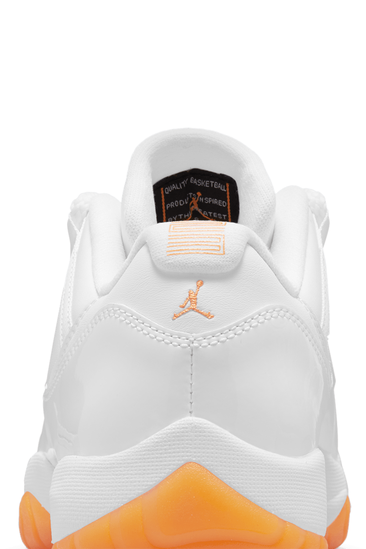 White Jordan 11 Blanche Orange 11 Retro Low Jordan Orange Blanche