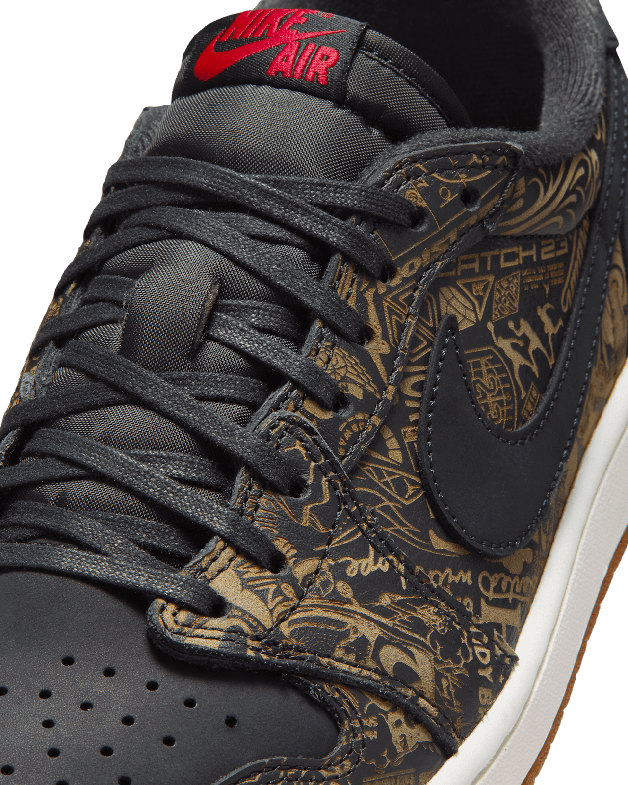 Fecha de lanzamiento de los Air Jordan 1 Low OG "Laser" "Black and Varsity Red" (IV6750-001)