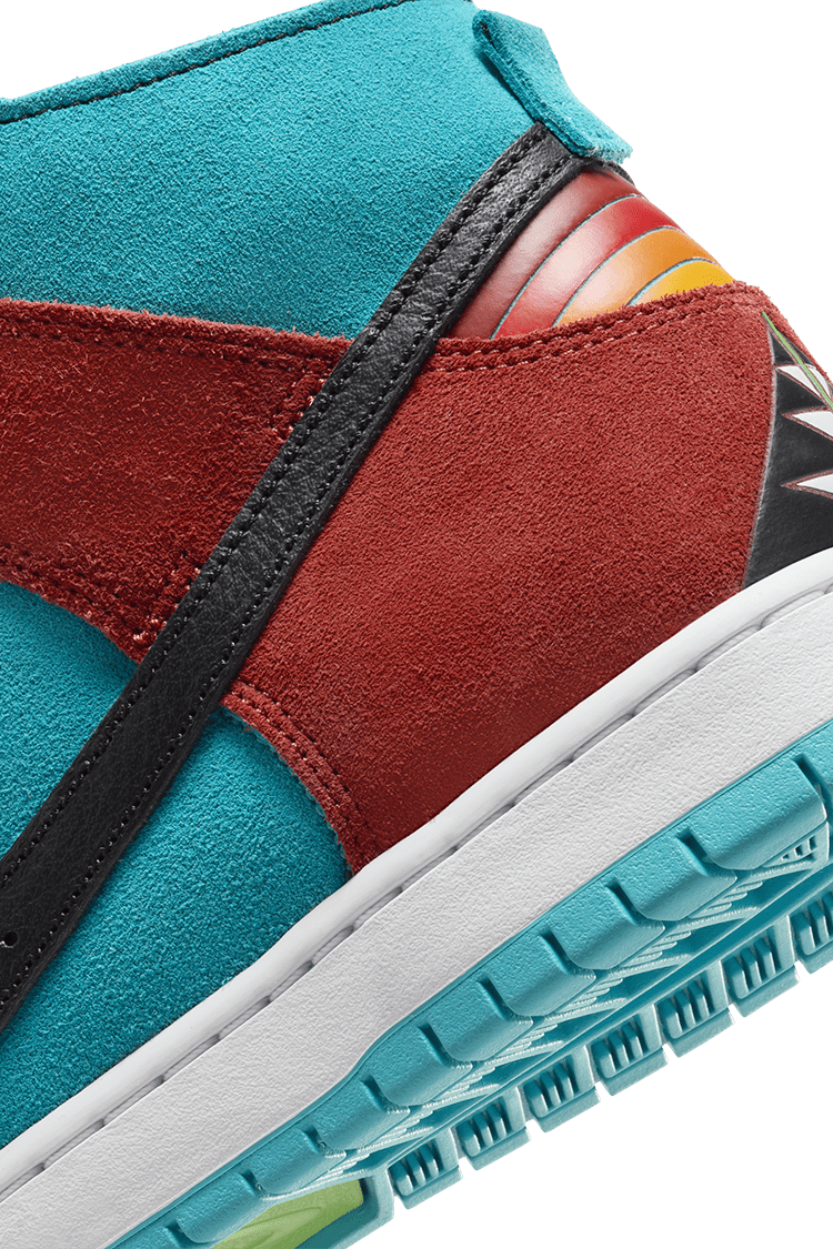 Data de llançament de les Nike SB Dunk Hi Decon x Di'Orr Greenwood "Turquoise Blue and Firewood Orange" (FQ1775-400)