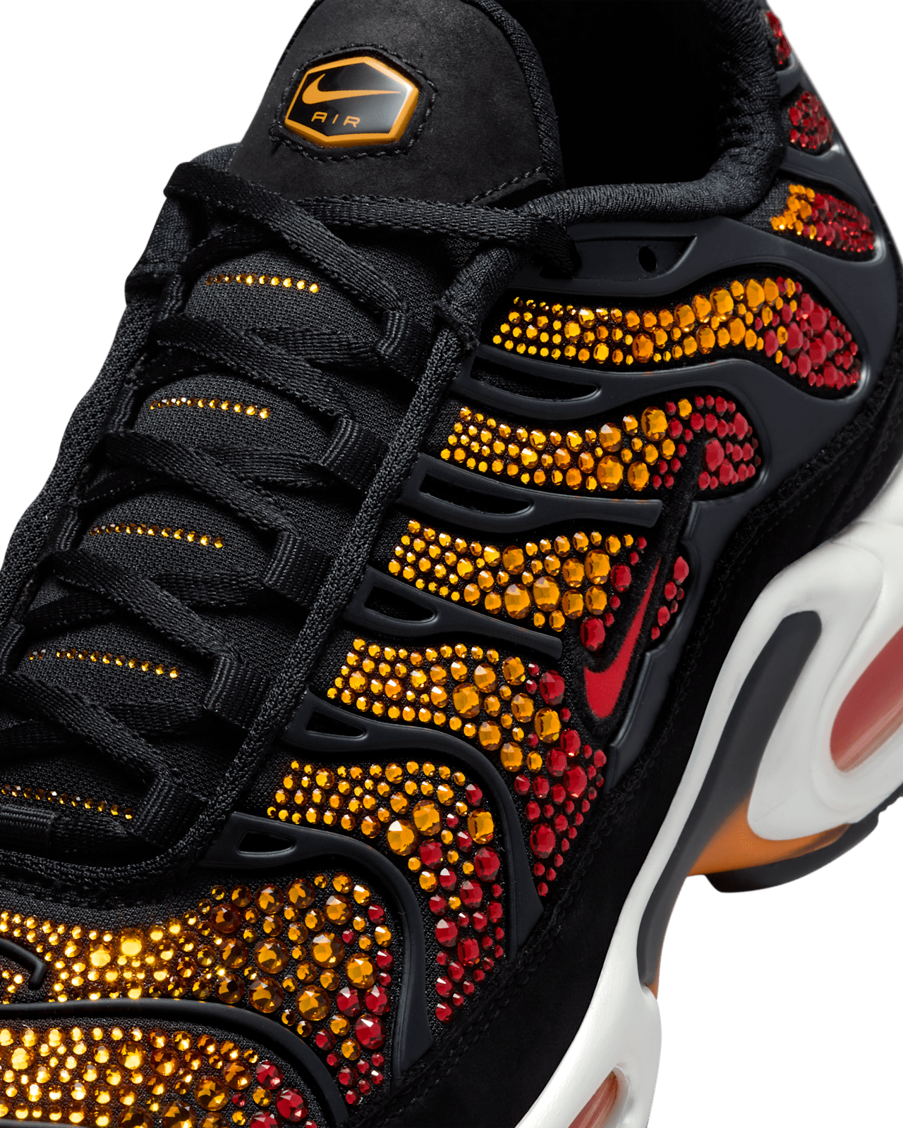 Damskie Nike Air Max Plus z kryształami Swarovski® „Sunset” (FZ9042-001) –data premiery