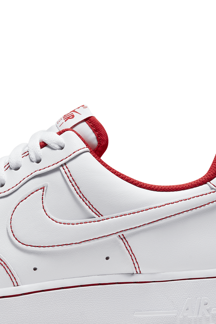 【NIKE公式】エア フォース 1 '07 ステッチ 'Radiant Red' (CV1724-100 / AF 1 '07)