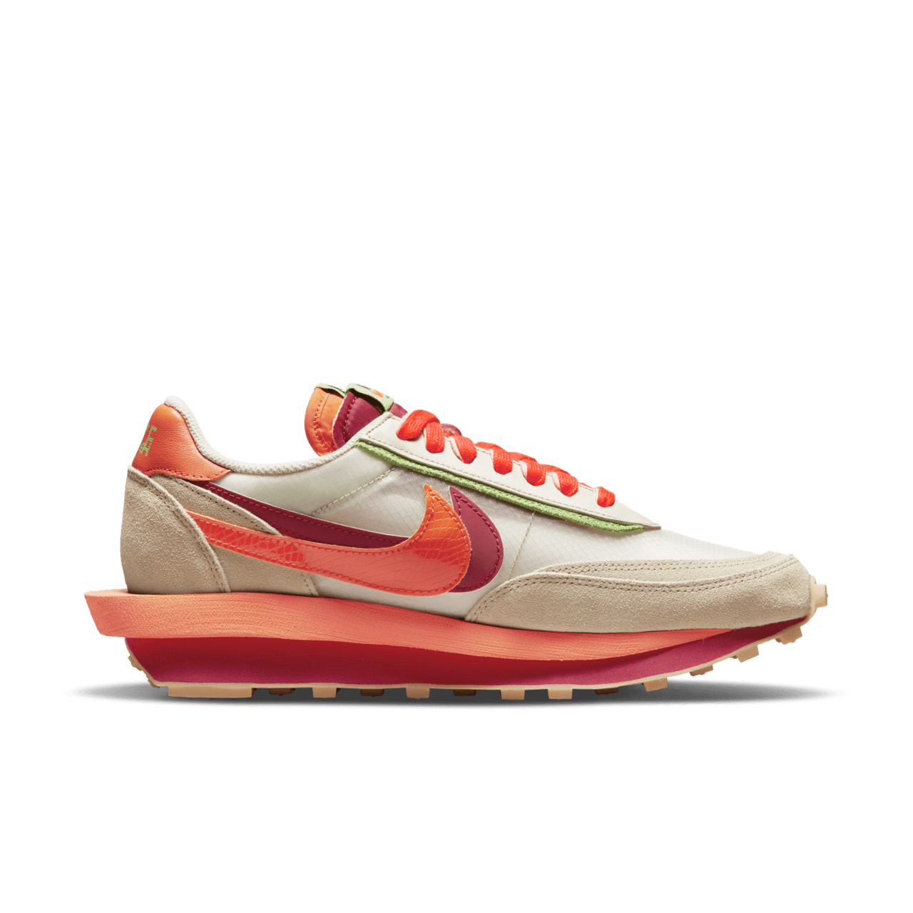 【NIKE公式】LDワッフル x sacai x CLOT 'Orange Blaze' (DH1347-100 / NIKE LDWAFFLE / SACAI / CLOT)