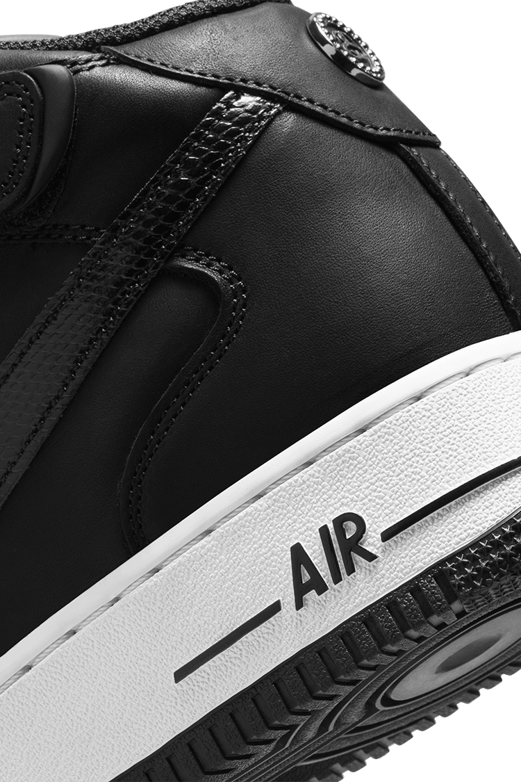 Air Force 1 Mid x Stüssy 'Black' (DJ7840-001) Release Date Air Force 1 Mid x Stüssy 'Black' (DJ7840-001) Release Date