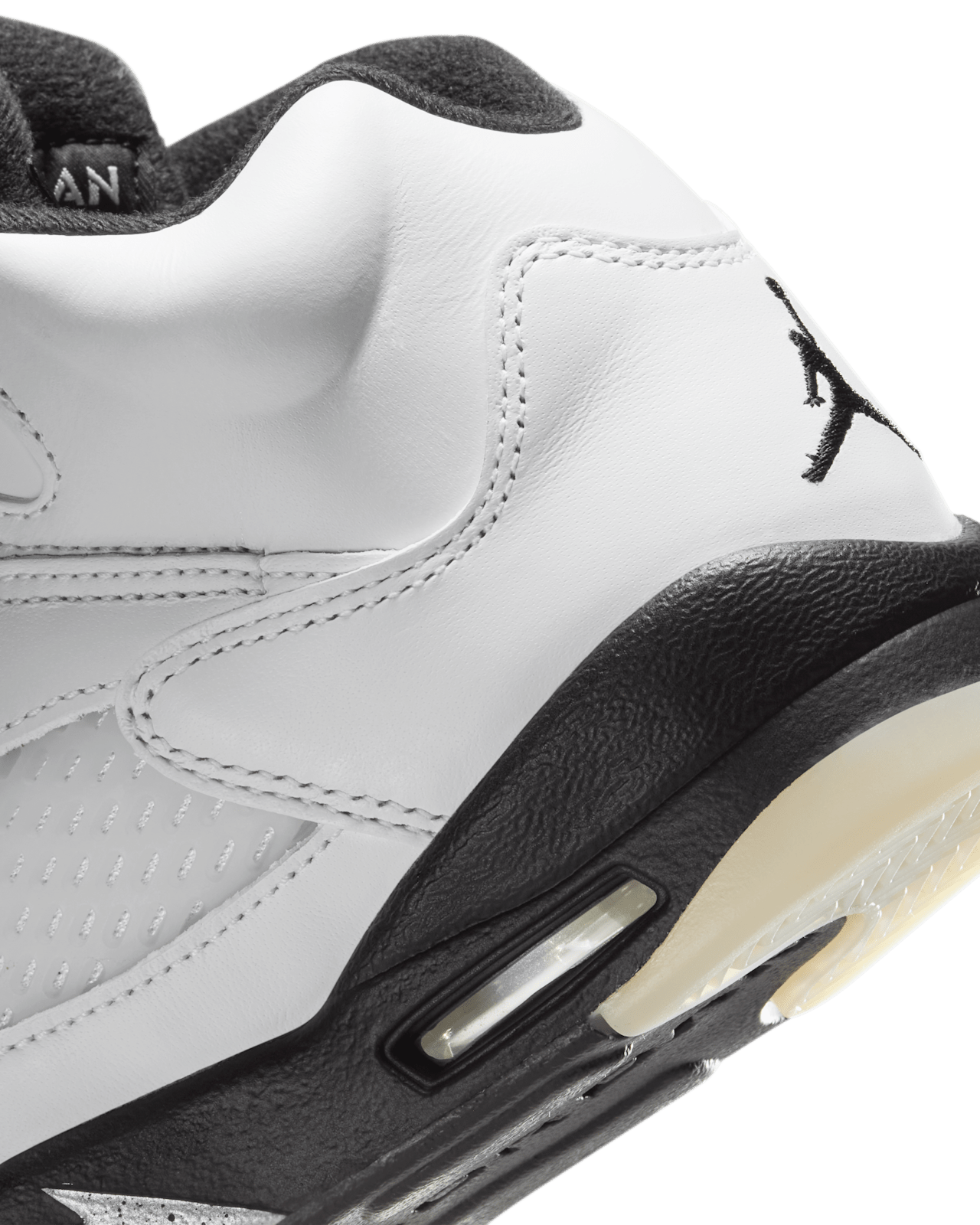 Big Kids' Air Jordan 5 Retro 'White and Black' (440888-110)