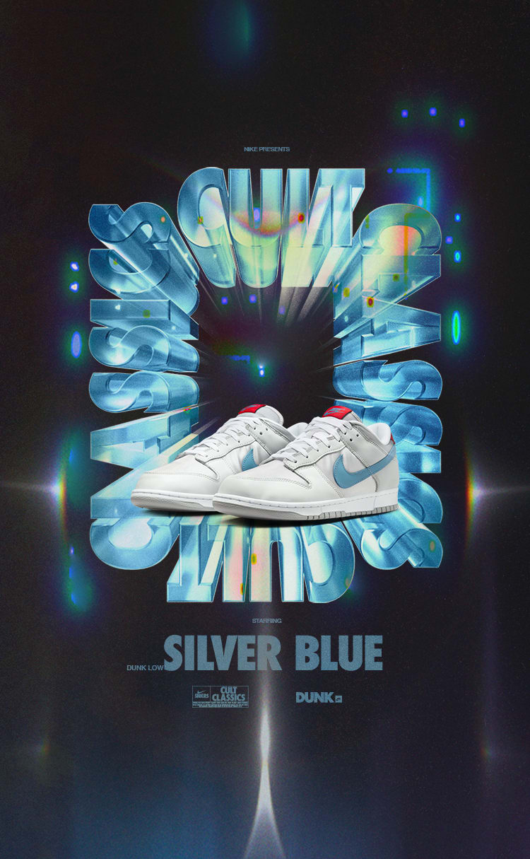 วันเปิดตัว Dunk Low "Silver Blue" (HF0391-001)