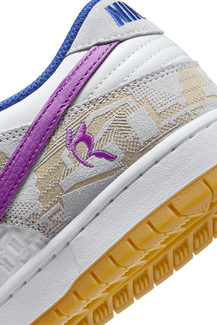 Lanceringsdato for Nike SB Dunk Low "Pure Platinum and Vivid Purple" (FZ5251-001)