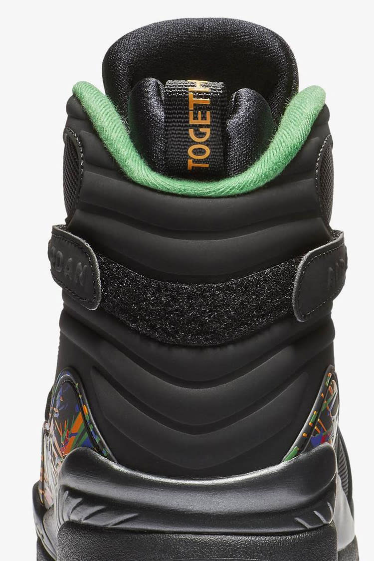 Air Jordan 8 'Black & Orange & Aloe Verde' Release Date