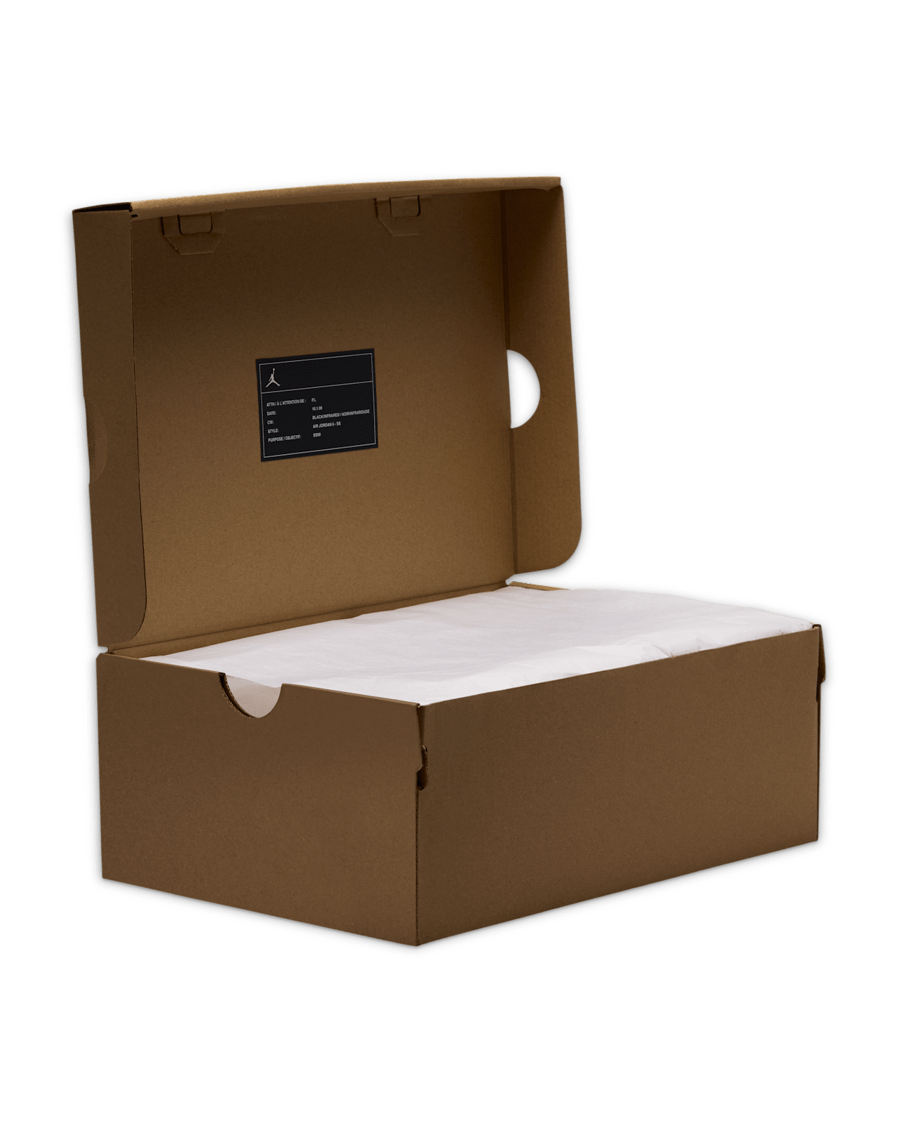 Big Kids' Air Jordan 6 Retro 'Infrared Salesman' Black and Light Crimson (IQ1275-001)