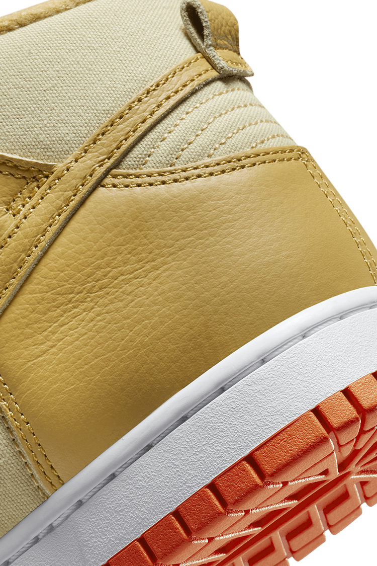 Fecha de lanzamiento del Dunk High "Wheat Gold and Safety Orange" (DV7215-700)
